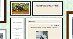 Desktop Screenshot of familyhistoryhound.com